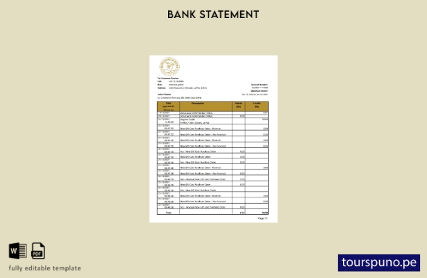 listo para imprimir Bolivia Banco Central de Bolivia plantilla de excel de extra